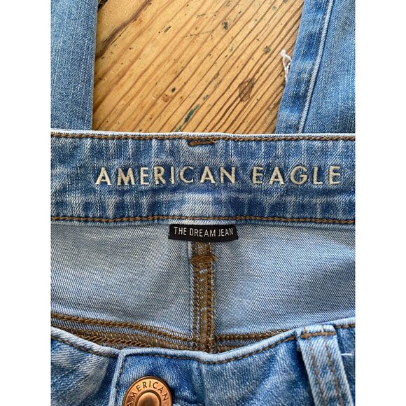 American Eagle Womens The Dream Jean Distressed High-Rise Skinny Jeans 12R - Picture 4 of 8
